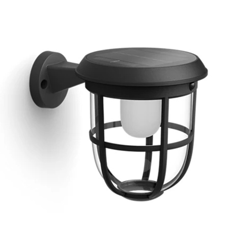 Lampa Ogrodowa LED Kinkiet Elewacyjny Solarny RADII 1,3W 4000K IP44 Czujnik Ruchu Zmierzchu PHILIPS