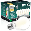 6x Żarówka LED E27 A60 3,8W 840lm = 60W 2700K Ciepła 360° Filament KLASA A LUMILED