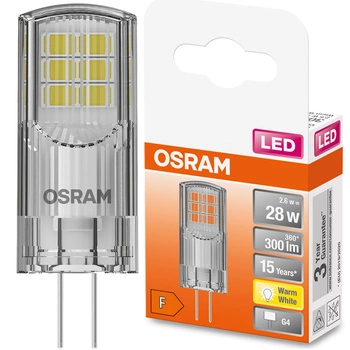 Żarówka LED G4 KAPSUŁKA 2,6W = 30W 300lm 2700K Ciepła 320° OSRAM Star