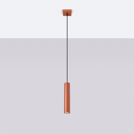 Lampa Wisząca Sufitowa Zwis Tuba Spot 1x GU10 Ochra Czerwona Lagos Ocean Green SL.1489 Sollux