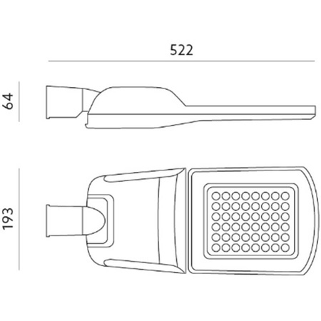 Lampa Uliczna LED Oprawa Drogowa New Street 35W 5950lm 4000K KOBI