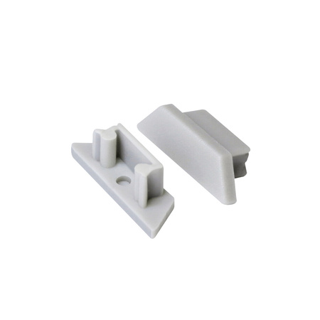 Zaślepka do Profili Aluminiowych Szara Pełna STOPPER Kanlux 2szt.