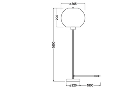 Lampa Podłogowa Oprawa Stojąca Dekoracyjna E27 Brązowy Decor Ledvance