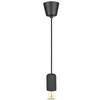 Lampa Wisząca Oprawa E27 Betonowy klosz z czarnym kablem VT-7668 V-TAC