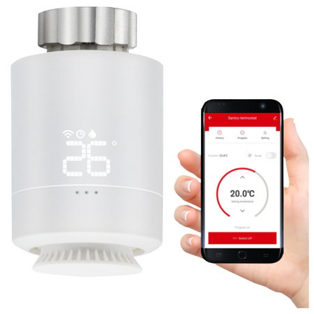 Inteligentna Głowica Termostatyczna WiFi TUYA Smart Zigbee