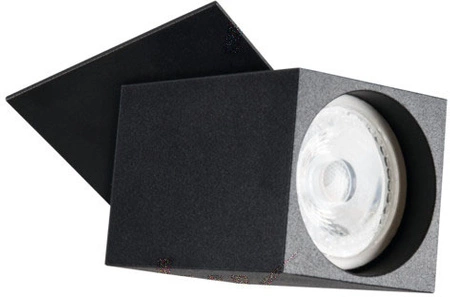 Oprawa sufitowa punktowa ruchoma czarna SPOT CHIRO GU10 kwadratowa Kanlux