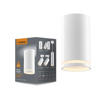 Oprawa Natynkowa Halogenowa Spot Lampa Sufitowa 1x GU10 Biała CARMELO Videx