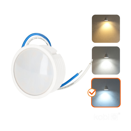 Wkład do Opraw LED 6,5W 600lm 6500K Zimna 120° Mleczny INSERT KOBI