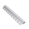Profil Aluminiowy Podtynkowy Architektoniczny Narożny Typ Z do LED Wpuszczany do Płyt KARTON / GIPS 2m + Mleczny Klosz