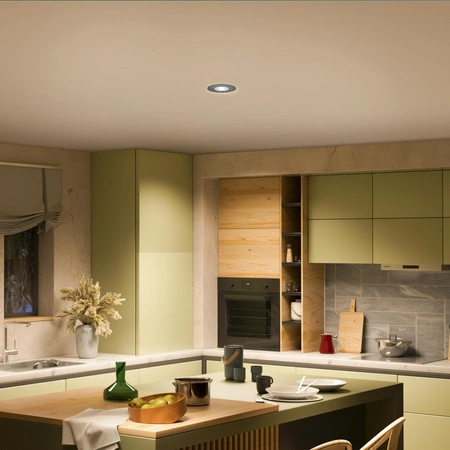 Oprawa Podtynkowa Wpuszczana LED 5W 550lm 4000K Neutralna Ruchoma Okrągła Czarna Ściemnialna 3-STEP SceneSwitch Cilantro Philips