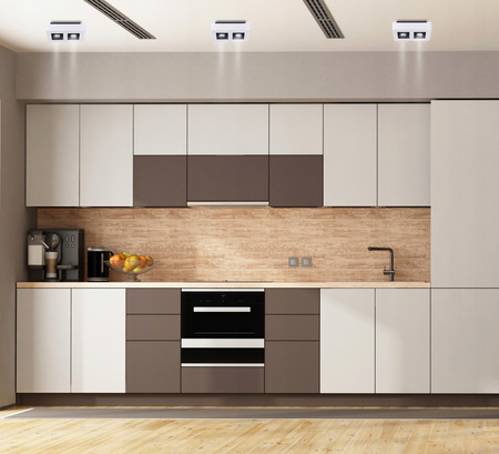 Oprawa Natynkowa HALOGENOWA Ruchoma 2x GU10 Prostokątna Biała 85mm NEMO