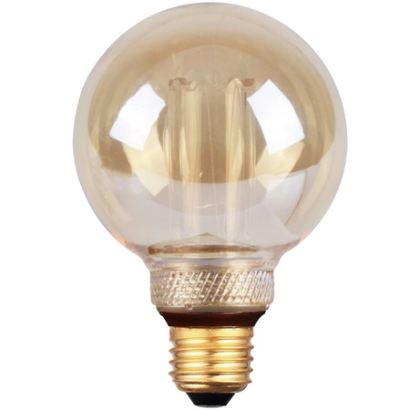 Żarówka Dekoracyjna LED E27 G95 4W 200lm 1800K Ciepła 320° DecoVintage Amber Pillar GOLDLUX (Polux)