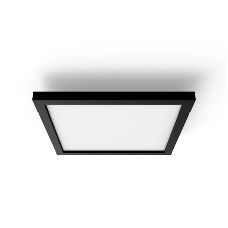 Panel LED Lampa Sufitowa Natynkowa 30x30 cm 19W 1940lm IP20 White Ambiance TW Czarna Inteligentna SMART Zigbee Bluetooth Aurelle Philips HUE