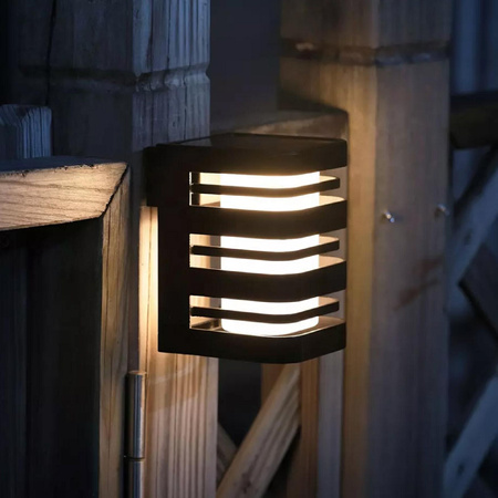 Kinkiet Lampa Solarna LED Ogrodowa Elewacyjna 5000K IP44 Czujnik Zmierzchu