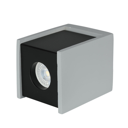 Oprawa Sufitowa Natynkowa Spot GU10 Kwadratowa Szara/Czarna VT-860 V-TAC - 5 Lat Gwarancji