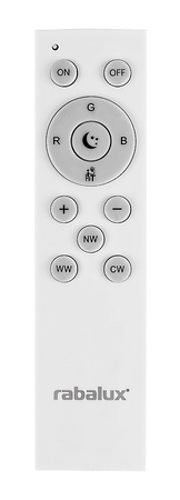 Plafon LED Lampa Sufitowa Oprawa Ścienna Inteligentna 24W 2000lm 3000-6500K CCT RGB Timer Chrom Nowoczesny Ophelia Rabalux