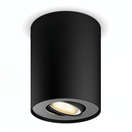 Oprawa Sufitowa Natynkowa LED Spot Pillar Czarny 4.2W CCT PHILIPS HUE Bluetooth Zigbee