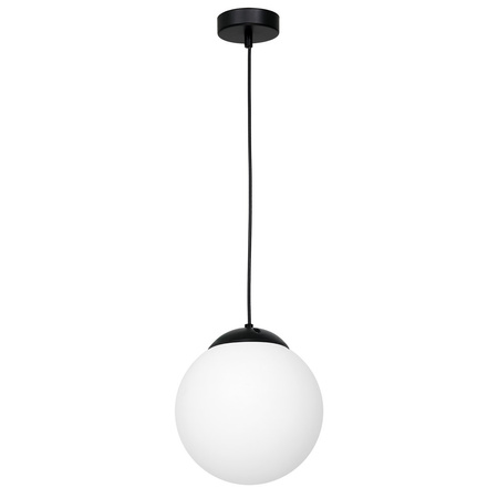 Lampa wisząca LIMA 1xE14 Klasyczna Kula Czarna MLP6522 Milagro Metal + Szkło