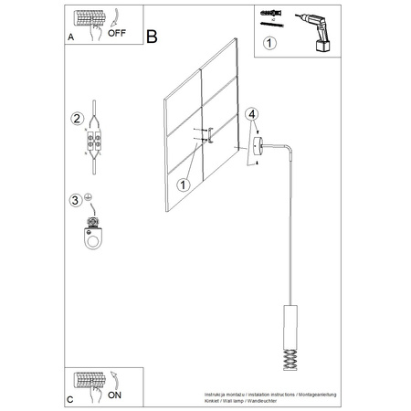 Lampa Ścienna Kinkiet GU10 Biała LAMI Ocean Green SL.1690 Sollux