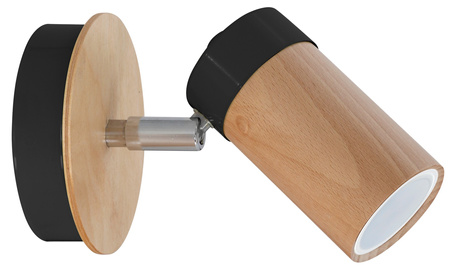 Lampa Ścienna Kinkiet BARON Czarna 1xGU10 Milagro