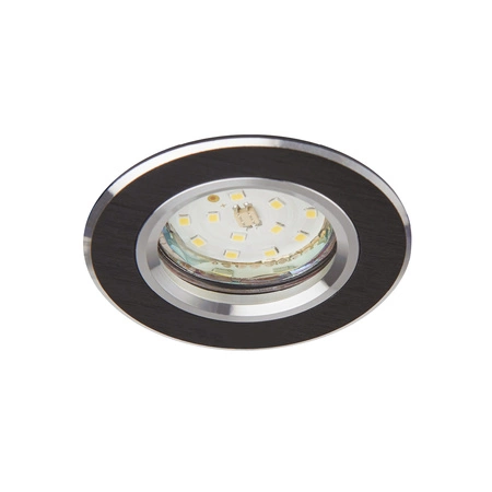 Oprawa Podtynkowa GU10 Halogenowa Wpuszczana Spot Oczko Czarna Okrągła Kobi