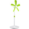 Wentylator Stojący Cyrkulator Powietrza Wiatrak Podłogowy Cichy Zielono-biały