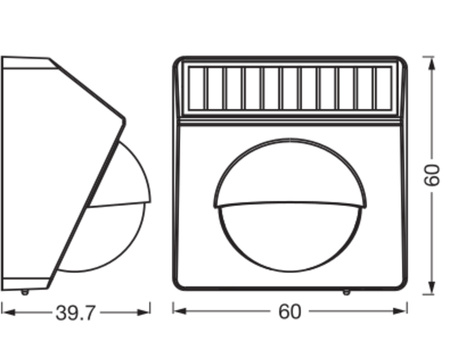 Czujnik Ruchu Zewnętrzny Akumulatorowy USB-C Czujnik Światła IP65 Biały Smart+ WiFi Ledvance