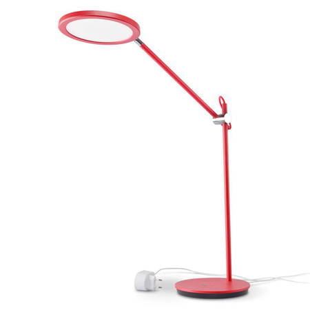 Lampka Biurkowa LED 20W 1450lm 4100K Neutralna CRI98 Czerwona Ściemnialna Videx