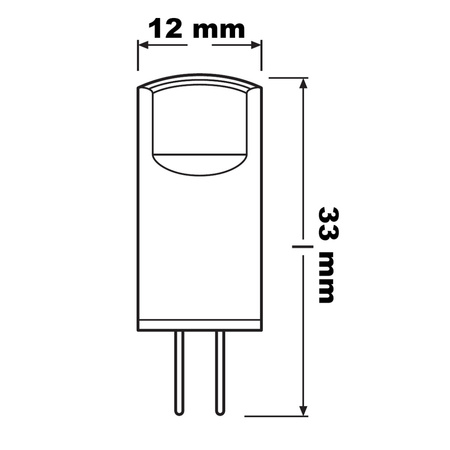 3x Żarówka LED Kapsułka G4 0.9W = 10W 100lm 2700K Ciepła 12V 320° BASE Osram
