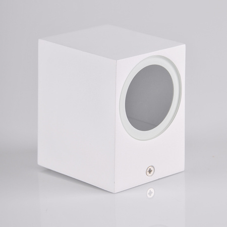 Kinkiet ogrodowy zewnętrzny na LED 1x GU10 BOSTON GOLDLUX (Polux) ALUMINIUM Biały