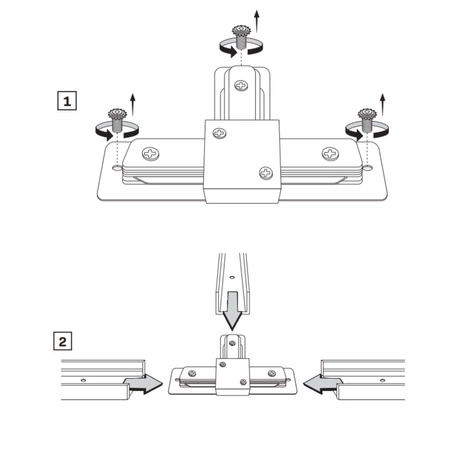 Łącznik Typu T do Szynoprzewodu Szyny 1-Fazowej Biały Sanico Goldlux