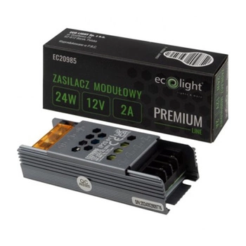 Zasilacz Modułowy LED Slim Premium 24W 12V Ecolight