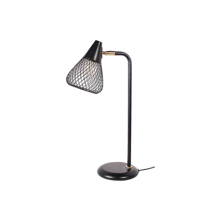 Lampa Stołowa Biurkowa Nocna E14 Czarny Industrialny Fanny Rabalux