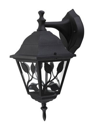 Lampa Ogrodowa LED Kinkiet Elewacyjny HAGA E27 IP44 Latarnia do Dołu Czarna RABALUX