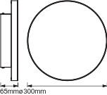 Plafon LED Panel Natynkowy Bezramkowy 20W 1700lm CCT Ściemnialna 30cm Biały SMART+ WiFi Frameless Ledvance