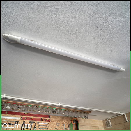 Oprawa Hermetyczna LED Warsztatowa Lampa 120cm do Garażu 36W 4000K Wodoszczelna RAY LUMILED