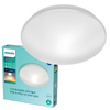 Lampa Sufitowa Plafon Łazienkowy LED 17W 1500lm 2700K IP44 Biała Canopus Bathroom Philips