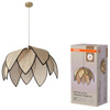 Lampa Sufitowa Wisząca Zwis Dekoracyjna E27 Beżowa Decor Rattan Lotus Osram