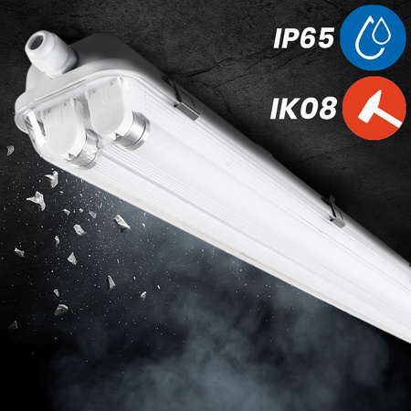 Oprawa Lampa Hermetyczna LED Pyłoszczelna 150cm T8 G13 IP65 HERSO Lumiled