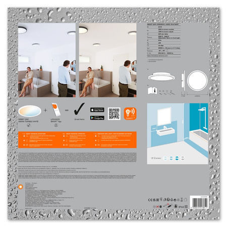 Plafon LED Lampa łazienkowa ORBIS Disc 25W 3200lm ciepła-zimna 40cm SMART+ WiFi LEDVANCE