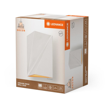 Lampa Ścienna Dekoracyjna Kinkiet Oprawa Natynkowa G9 Biały Decor Ledvance