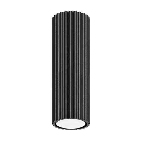 Lampa Sufitowa Reflektor Tuba Spot 1x GU10 Czarna Karbon Deep Space SL.1569 Sollux