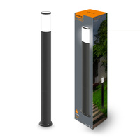 Lampa Ogrodowa Zewnętrzna SŁUPEK Stojacy Okrągły 60cm IP54 GU10 Czarny Videx