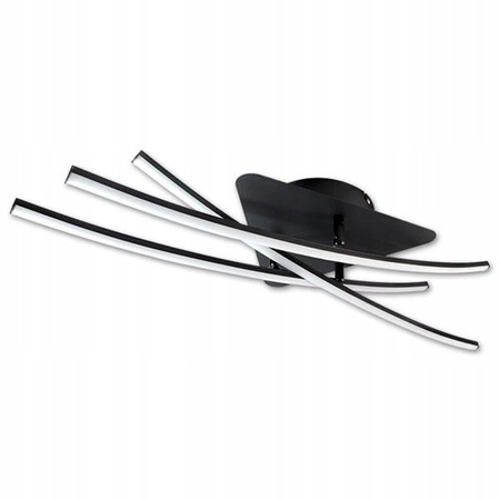 Lampa sufitowa geometryczna PLAFON LED żyrandol MODENA LORIA 29W 4000K czarny