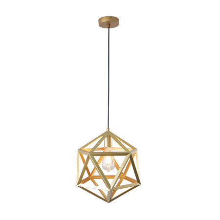 Lampa Sufitowa Wisząca Zwis E27 Złota Denmark Sanico Goldlux
