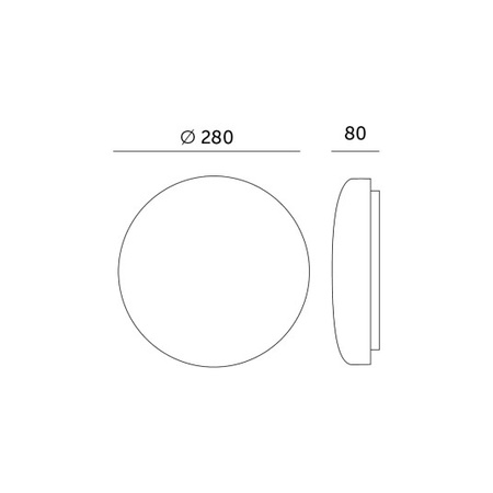 Plafon LED Lampa Sufitowa Natynkowa Łazienkowa 13W 4000K IP44 z Czujnikiem Ruchu SOFI LX Biała 28cm