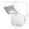 Naświetlacz LED Reflektor Bateryjny 4W 260lm 4000K IP54 Biały Z Czujnikiem Ruchu i Zmierzchu Spotlight Osram
