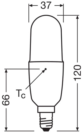 Żarówka LED B37 E14 Kapsułka 9.5W = 75W 1055lm 2700K Ciepła 240° STAR CLASSIC Osram