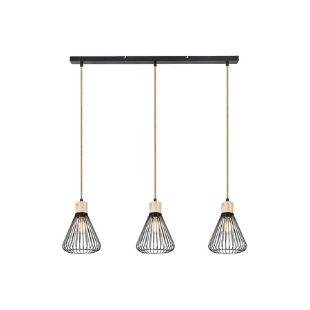 Lampa Wisząca Sufitowa E27 Czarny Industrialny Farfalle Rabalux