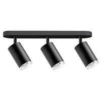 Oprawa Ścienno-Sufitowa Reflektor Punktowy 3x GU10 Czarna IP44 TURYN Sanico Goldlux